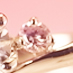 婚約指輪　ピンクダイヤ　濃い