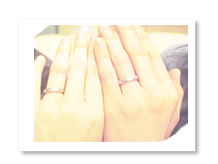 結婚指輪　オーダーメイド　彫り