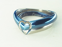 結婚指輪　ブルー